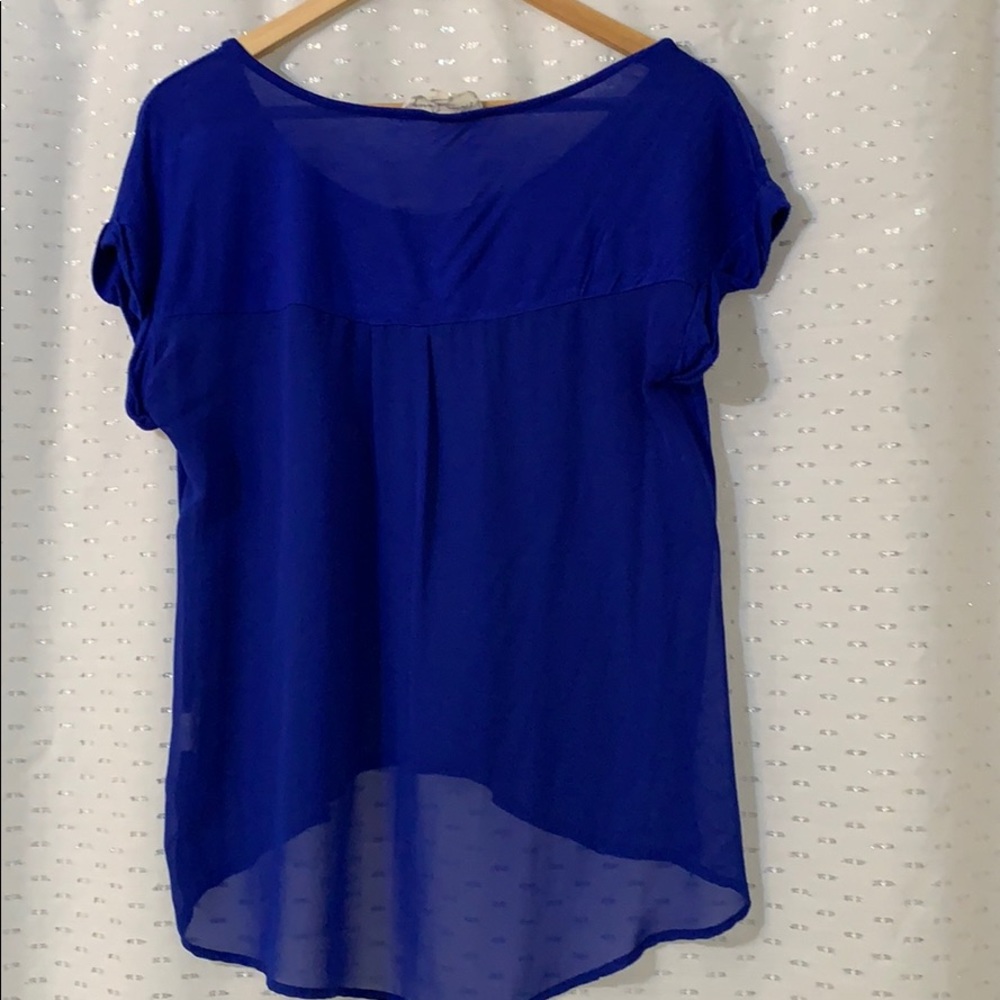 3/$20 Miss Daisy- Mix Media Top EUC - Picture 3 of 6